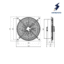 فن صنعتی سه فاز سایز 50 دائم کار دمنده مدل ایلکا VIK-50G60-4T-H