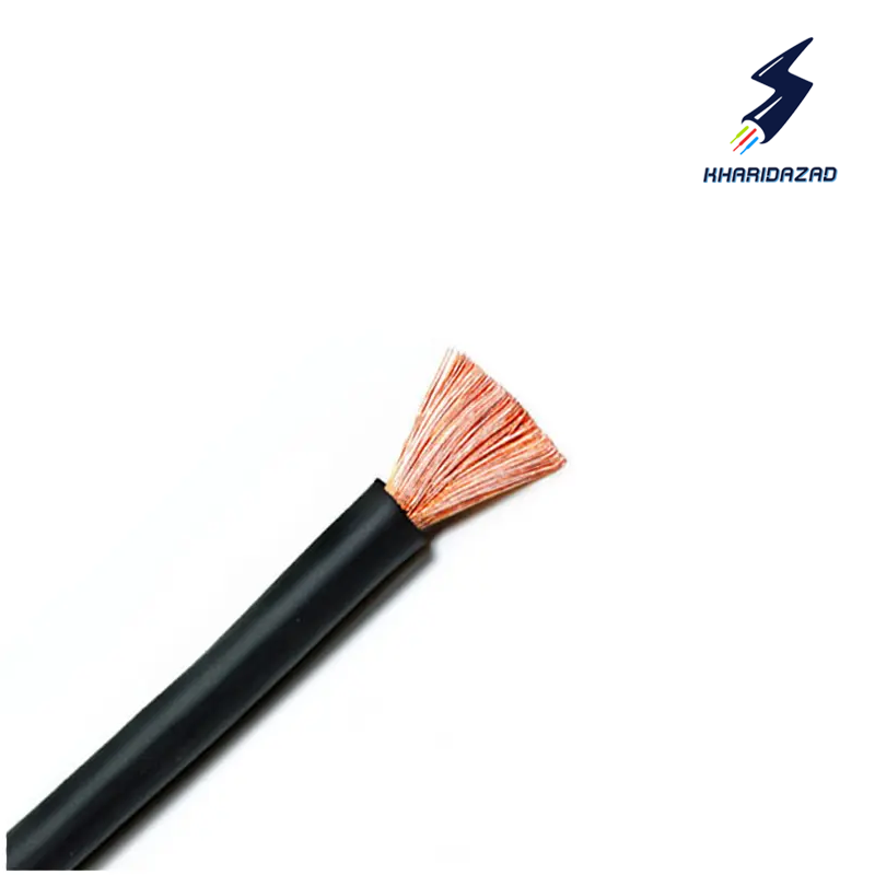 سیم افشان 1/5*1 پرتو الکتریک حلقه 100 متری به رنگ مشکی